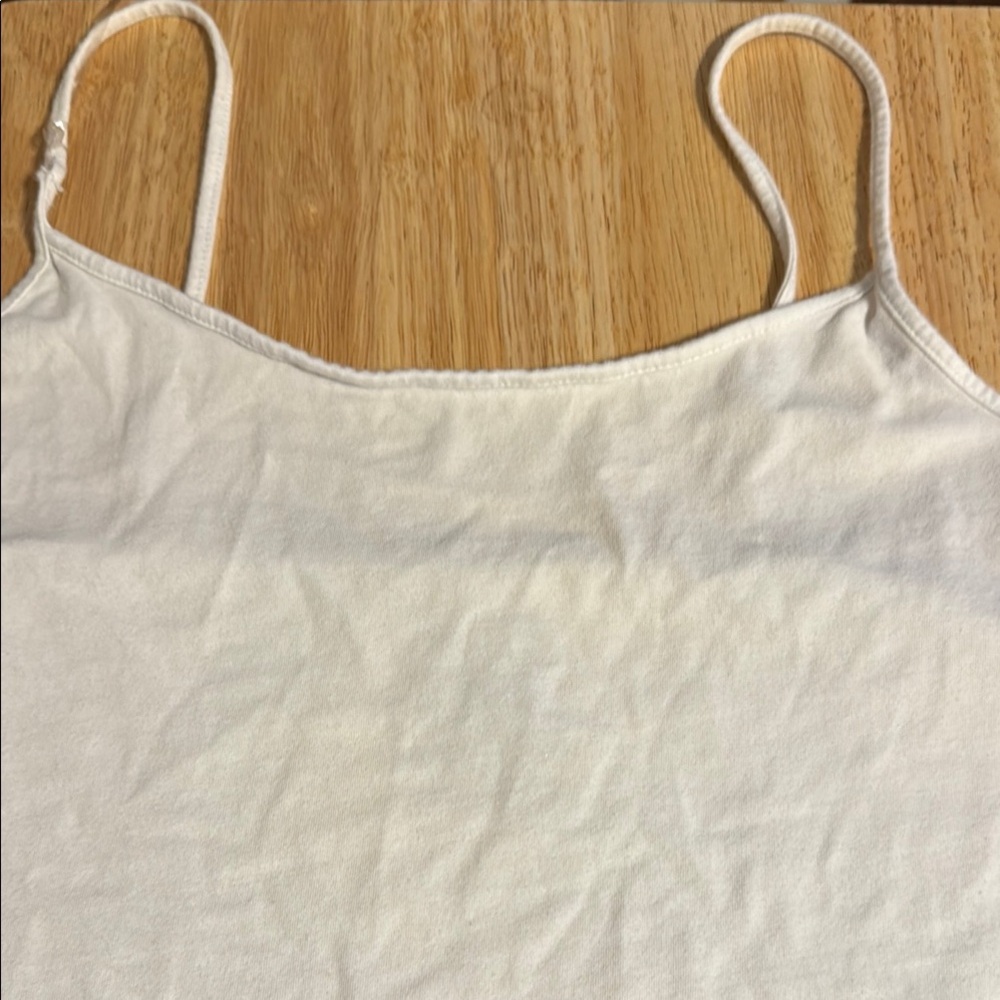Chic White Spaghetti Strap Cami